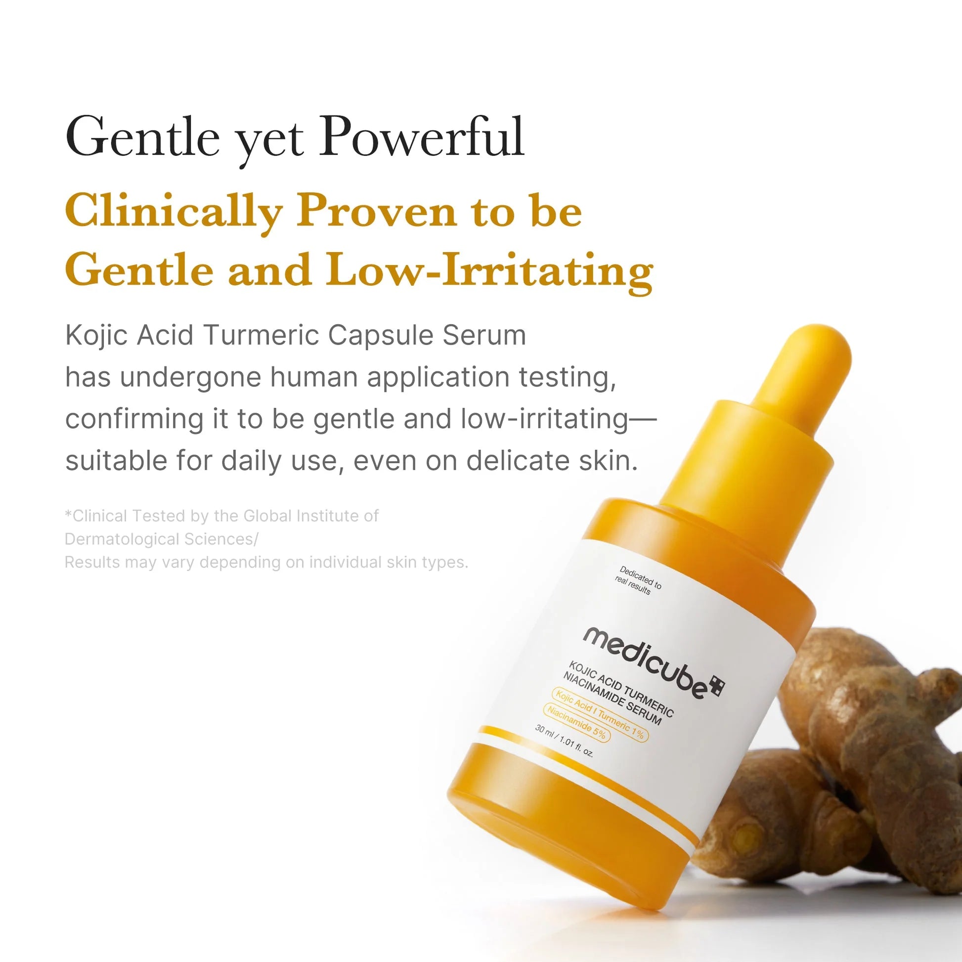 Medicube Kojic Acid + Turmeric + Niacinamide Serum – Iluminador antimanchas (30 ml)