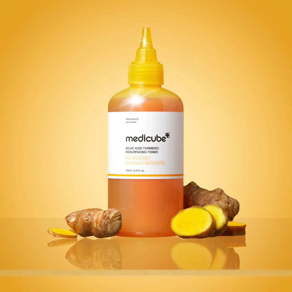 Medicube Kojic Acid Turmeric Resurfacing Toner – Tónico iluminador (250 ml)