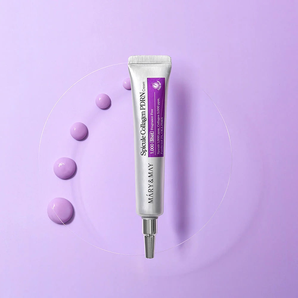Mary&May Spicule Collagen PDRN Cream – Crema nocturna con microespículas marinas y colágeno (15 ml)