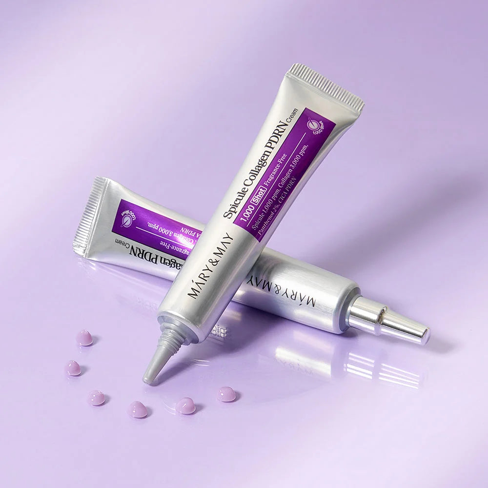 Mary&May Spicule Collagen PDRN Cream – Crema nocturna con microespículas marinas y colágeno (15 ml)