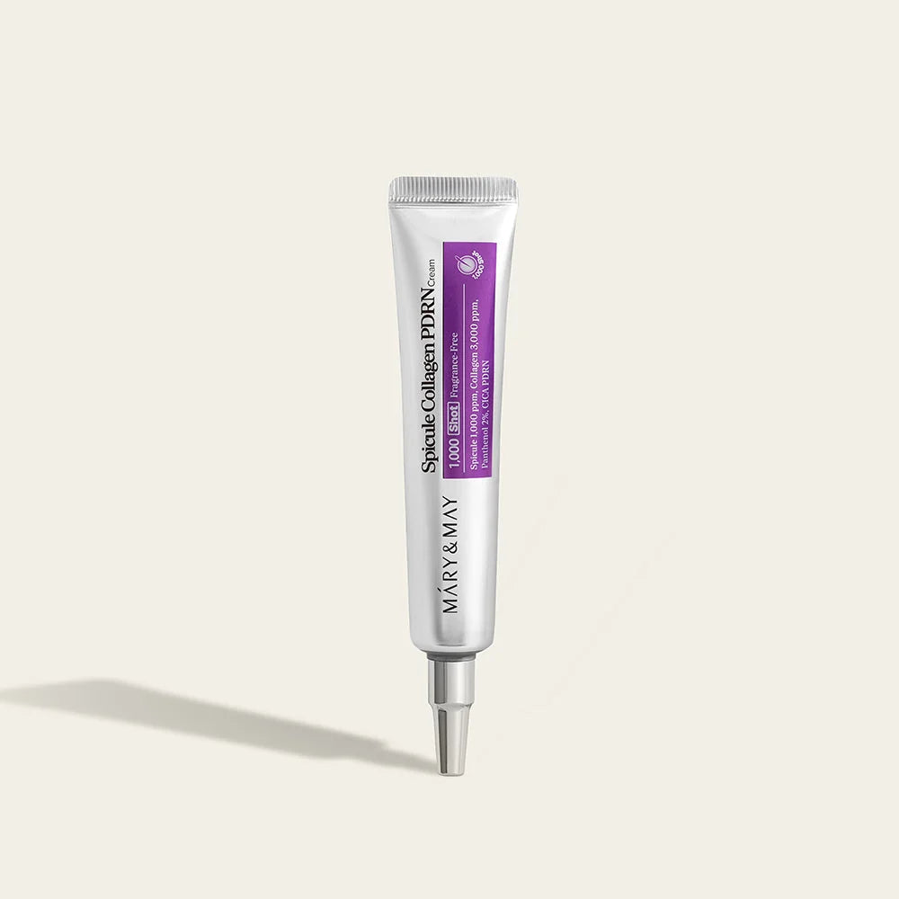 Mary&May Spicule Collagen PDRN Cream – Crema nocturna con microespículas marinas y colágeno (15 ml)
