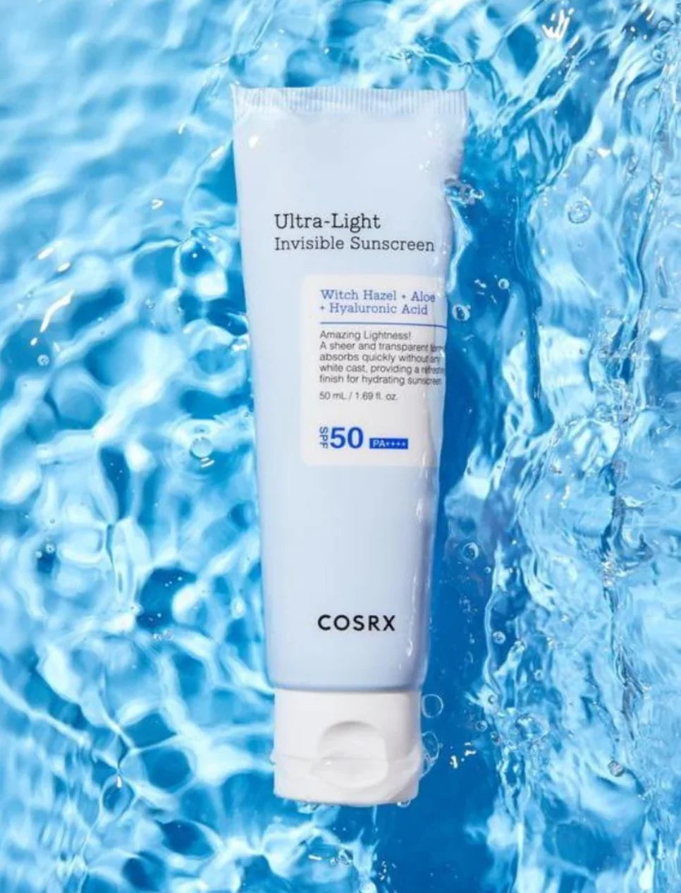 COSRX Ultra Light Invisible Sunscreen – Protector solar ultraligero SPF50 PA++++ (50 ml)