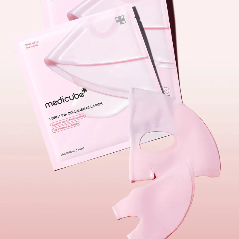 Medicube Mascarilla en gel PDRN Pink Collagen – Firmeza y glow (4 pz)