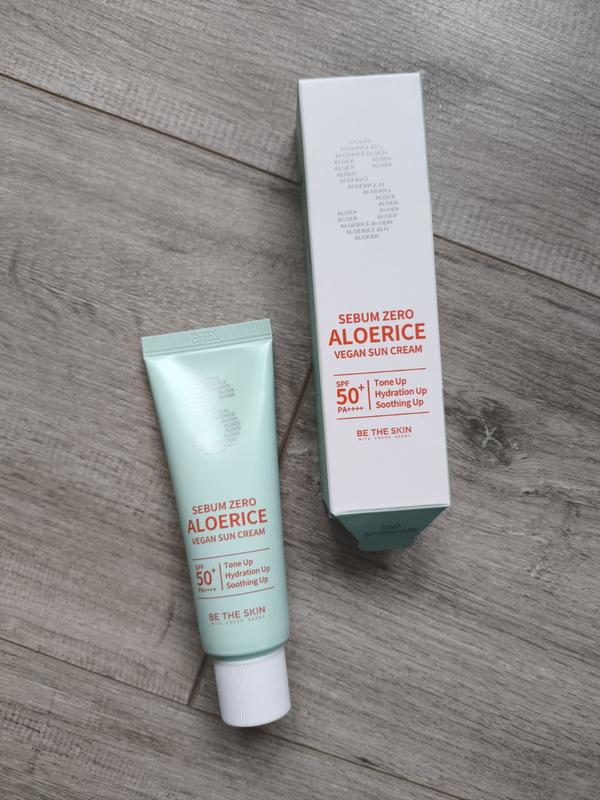 Be The Skin Sebum Zero Aloerice Vegan Sun Cream SPF50+ PA++++ (50 ml)