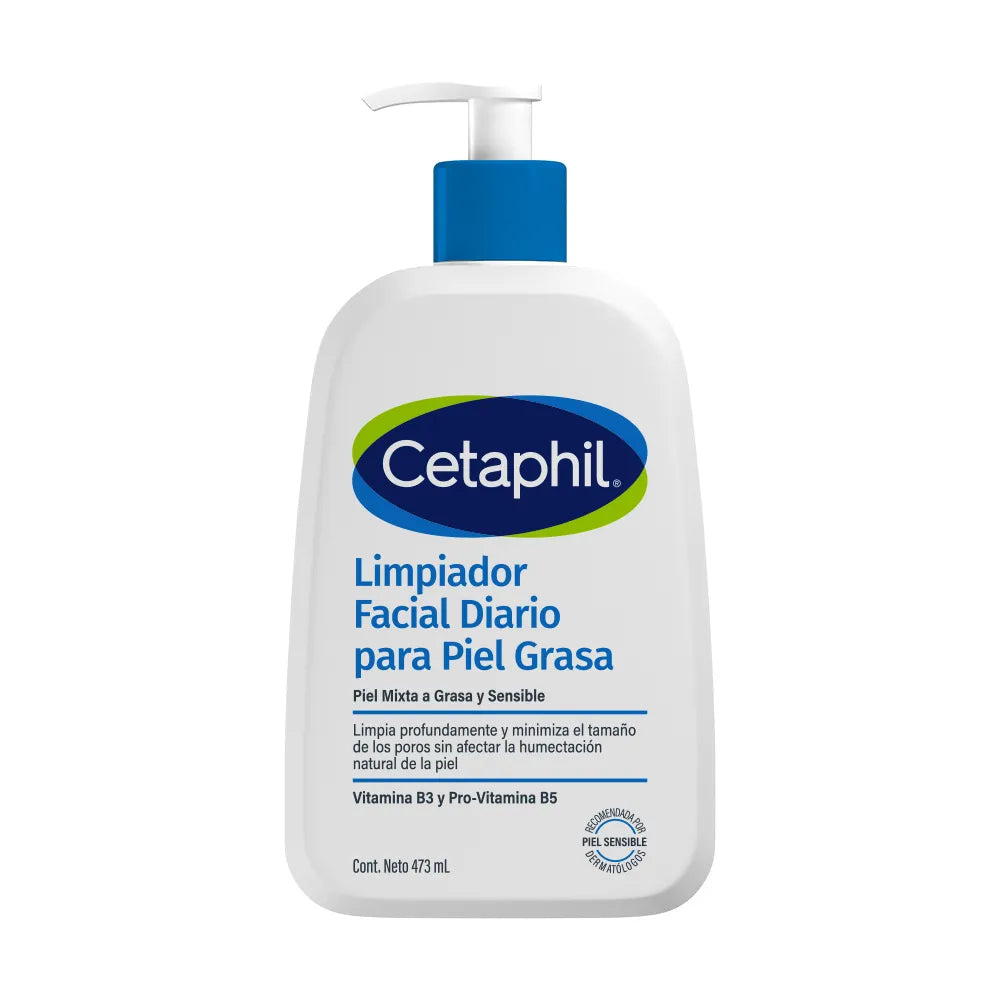 Cetaphil Gel Limpiador Facial Piel Grasa y Mixta (237 ml)