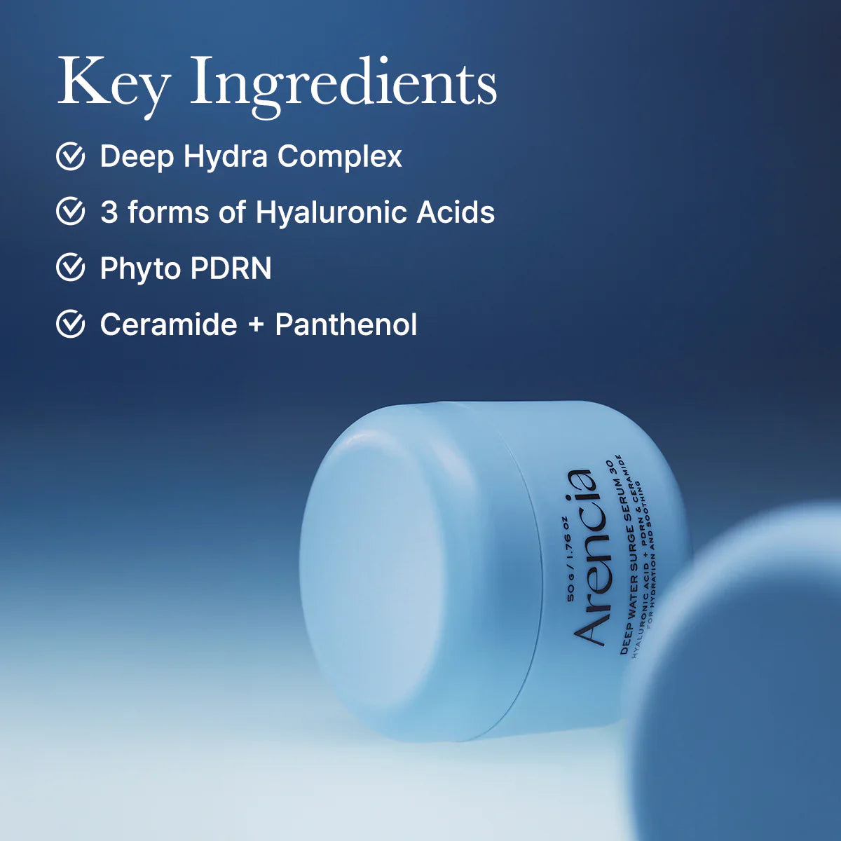 Arencia Deep Water Surge Serum – Sérum hidratante intensivo de agua profunda (50 g)