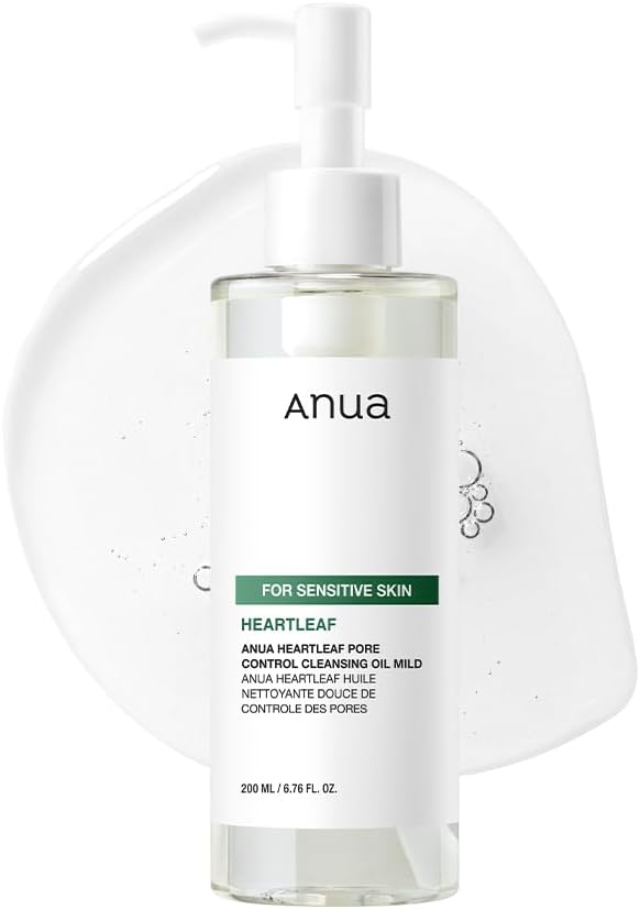 Anua Heartleaf Pore Control Cleansing Oil Mild – Aceite limpiador suave para poros (200 ml)