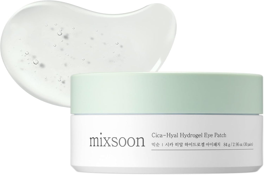 Mixsoon Cica-Hyal Hydrogel Eye Patch – Parches calmantes e hidratantes para ojos (60 pz)