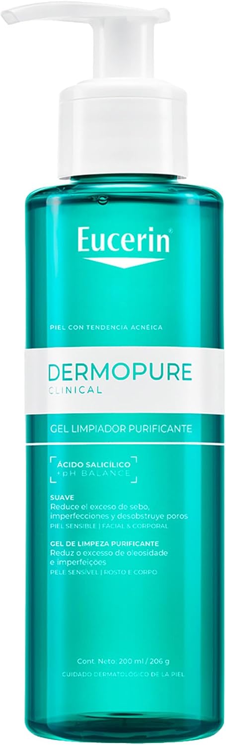 Eucerin DermoPure – Gel limpiador purificante (200 ml)