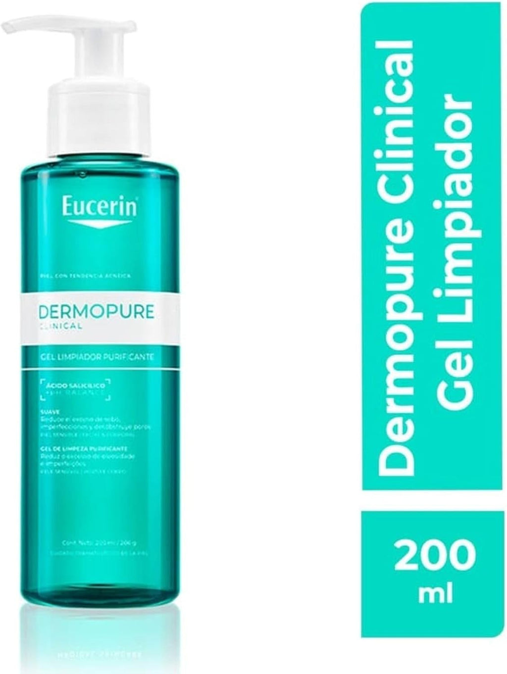 Eucerin DermoPure – Gel limpiador purificante (200 ml)