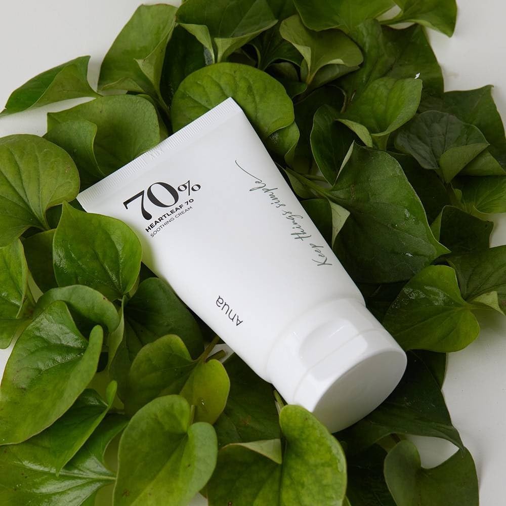 Anua Crema calmante Heartleaf 70% – Hidratación diaria para piel sensible (100 ml)