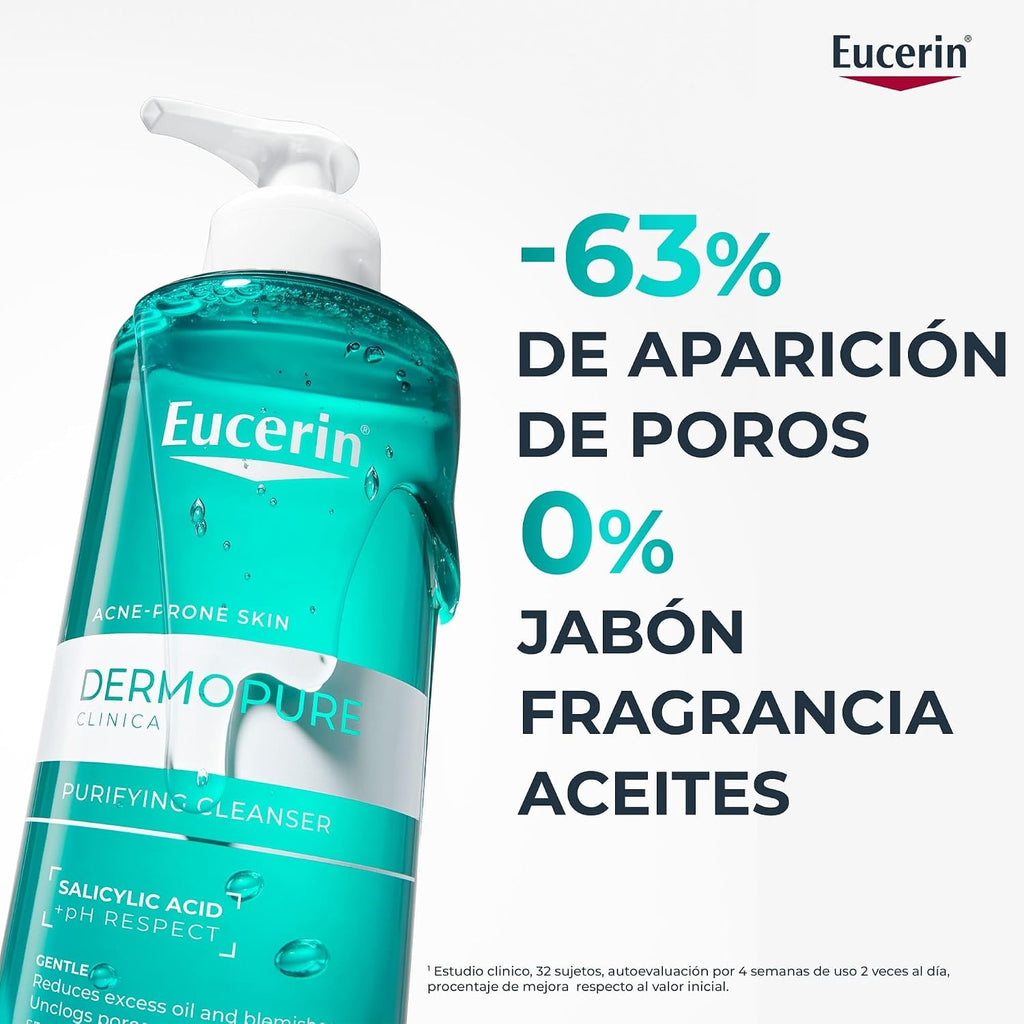 Eucerin DermoPure – Gel limpiador purificante (200 ml)