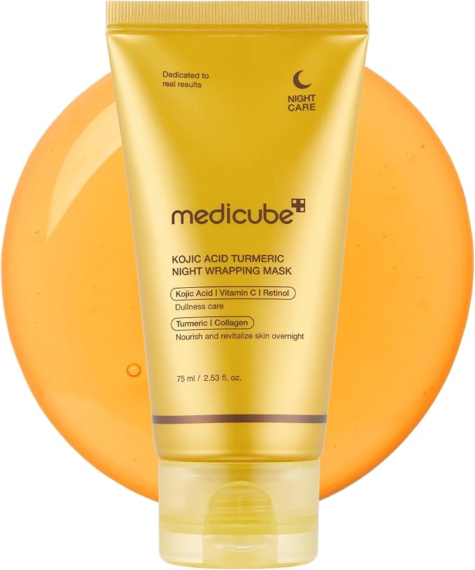 Medicube Kojic Acid Turmeric Night Wrapping Mask – Mascarilla nocturna efecto peel-off (75 ml)