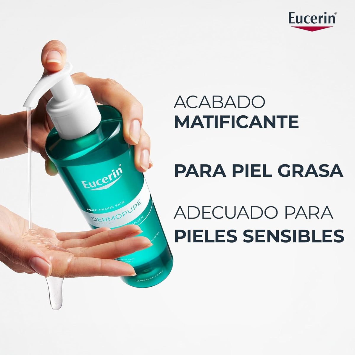 Eucerin DermoPure – Gel limpiador purificante (200 ml)