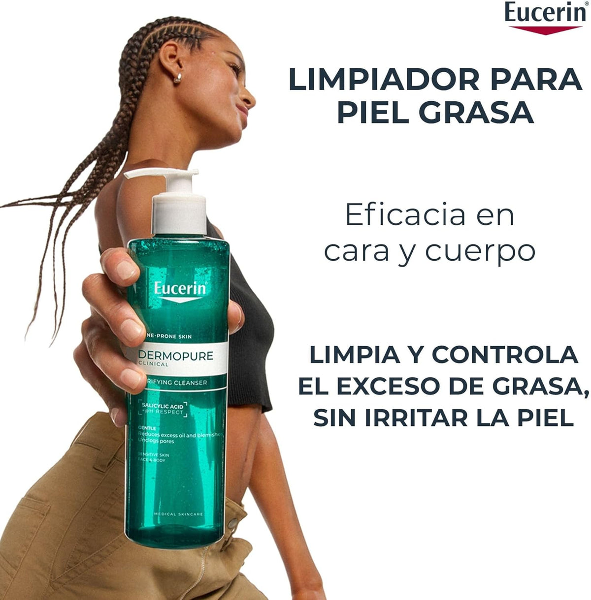 Eucerin DermoPure – Gel limpiador purificante (200 ml)