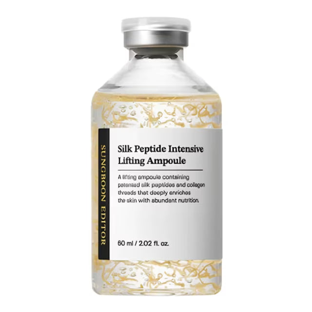 SUNGBOON EDITOR Silk Peptide Intensive Lifting Ampoule – Ampolla reafirmante con extracto de seda y 13 péptidos (35 ml)
