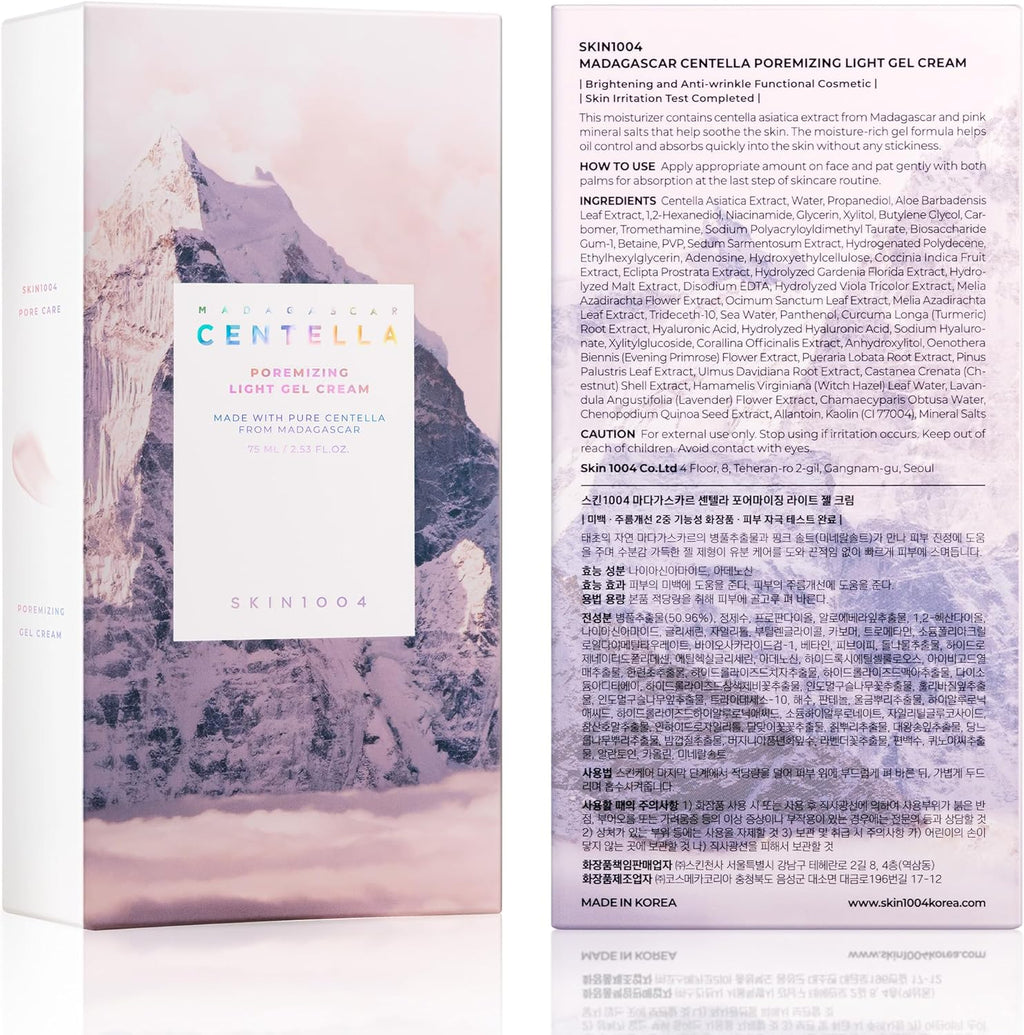Skin1004 Madagascar Centella Poremizing Light Gel Cream 75ml
