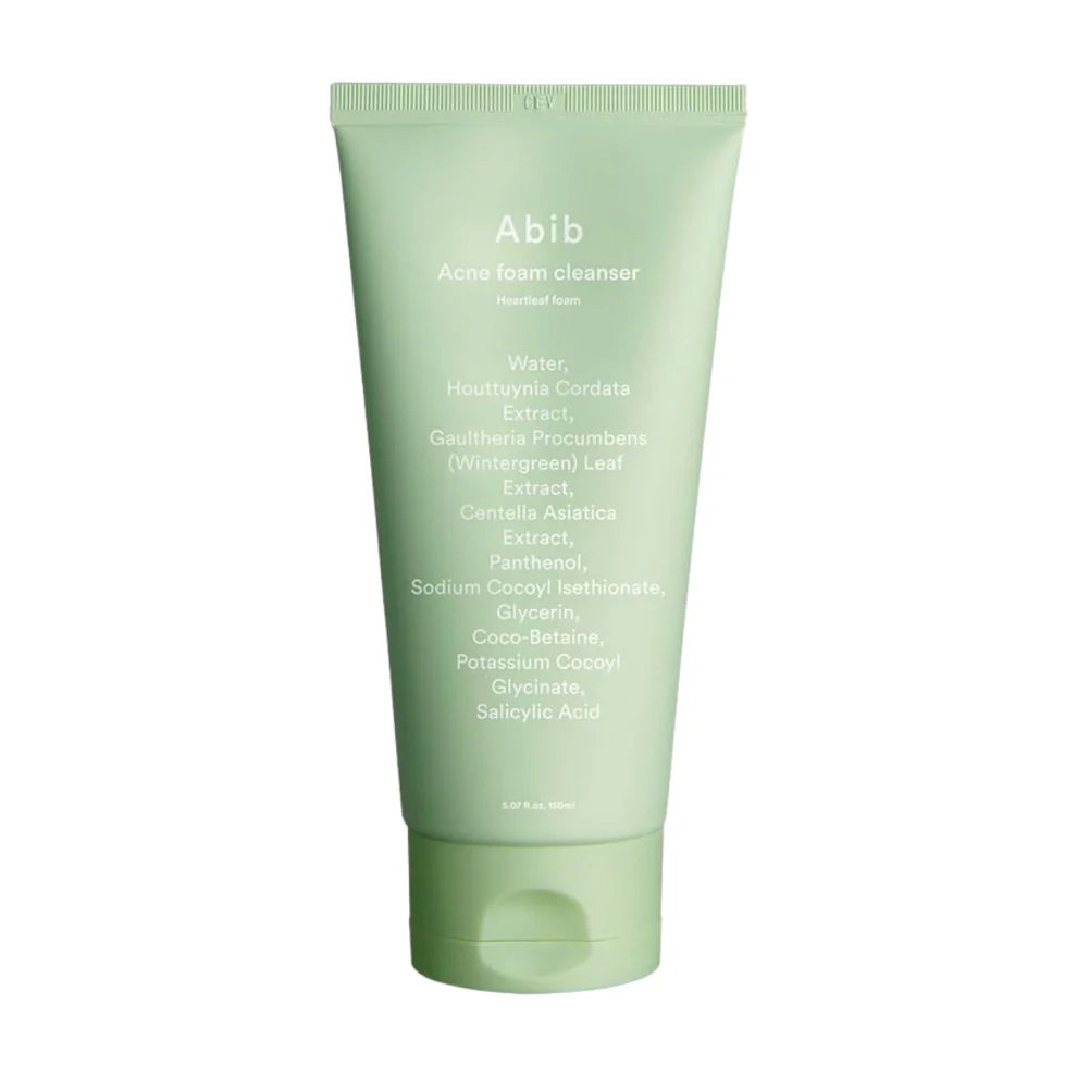 Abib Limpiador facial Heartleaf – Espuma antiacné con hoja de corazón (150 ml)