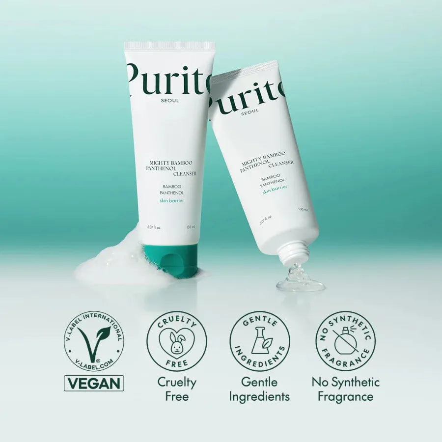 Purito Limpiador Mighty Bamboo Panthenol – Suave y calmante (150 ml)