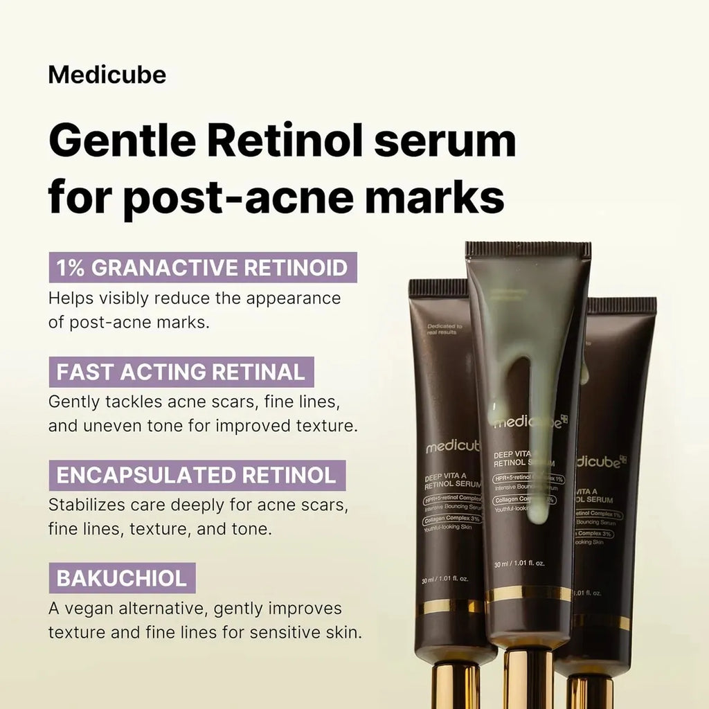Medicube Deep Vita A Retinol Serum – Sérum renovador con vitamina A (30 ml)