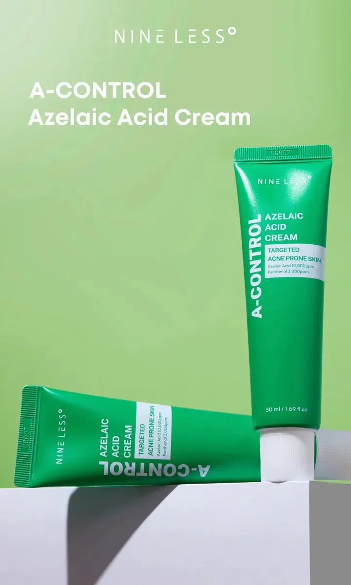 Nine Less A-Control Azelaic Acid Cream – Crema con ácido azelaico 10 % y centella asiática (50 ml)