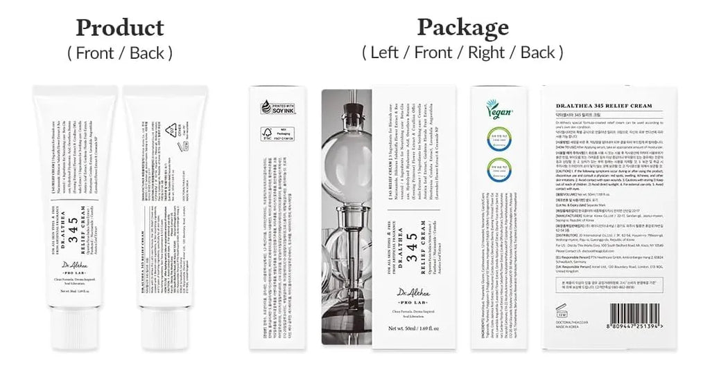 Dr. Althea 345 Relief Cream - Crema Calmante con Niacinamida y Centella (50 ml)