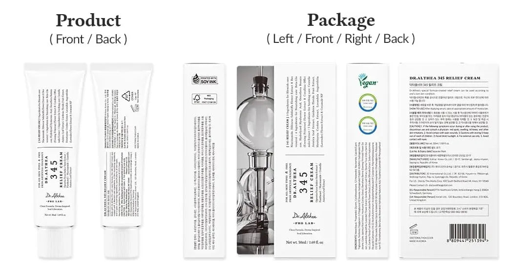 Dr. Althea 345 Relief Cream - Crema Calmante con Niacinamida y Centella (50 ml)