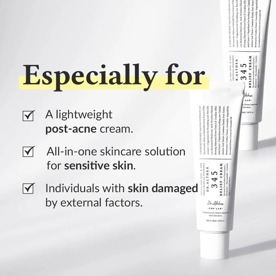 Dr. Althea 345 Relief Cream - Crema Calmante con Niacinamida y Centella (50 ml)