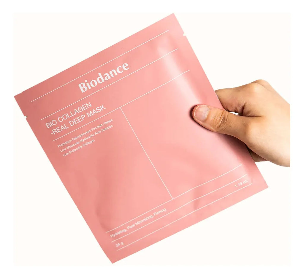 Biodance Bio-Collagen Real Deep Mask – Mascarilla intensiva de colágeno (4 pz)
