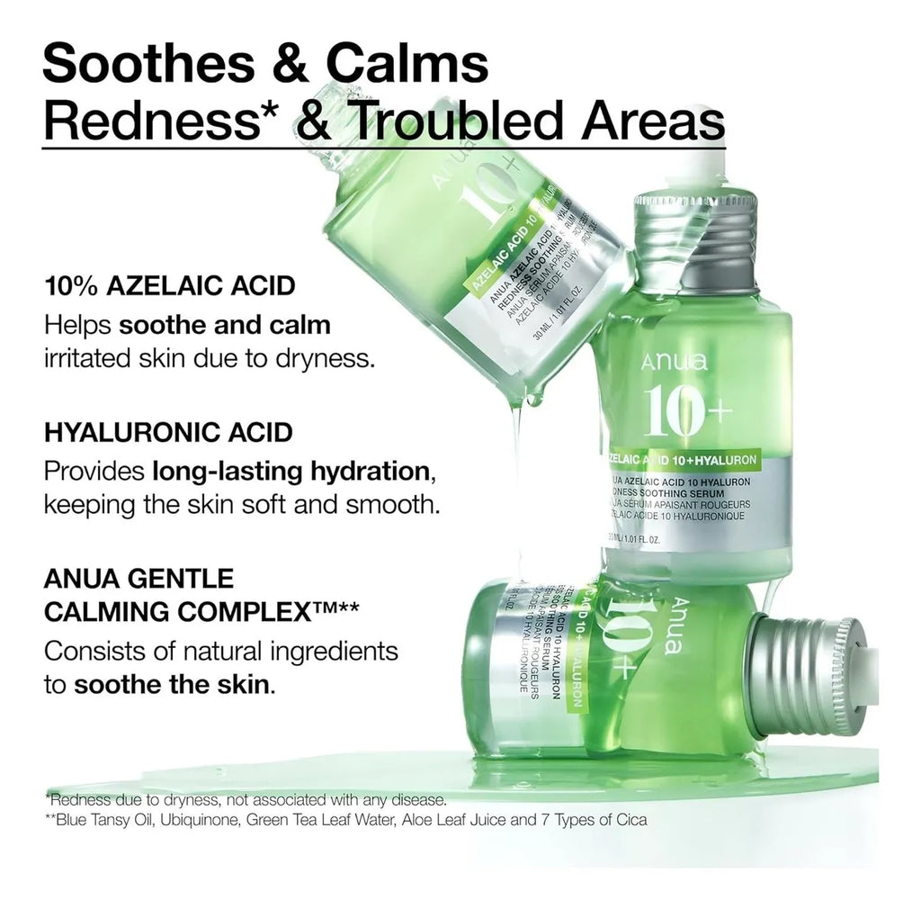 Anua Azelaic Acid 10 Hyaluron Redness Soothing Serum (30 ml)