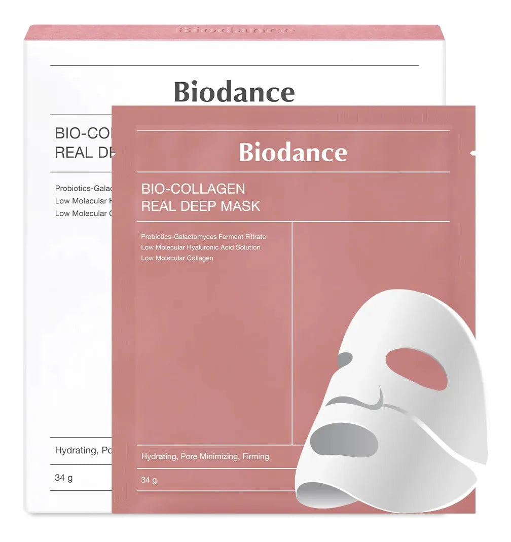 Biodance Bio-Collagen Real Deep Mask – Mascarilla intensiva de colágeno (4 pz)