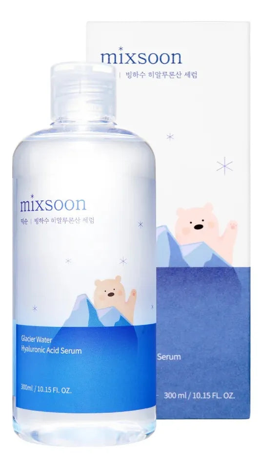 Mixsoon Sérum hidratante Glacier Water – Ácido hialurónico y agua glaciar (300 ml)