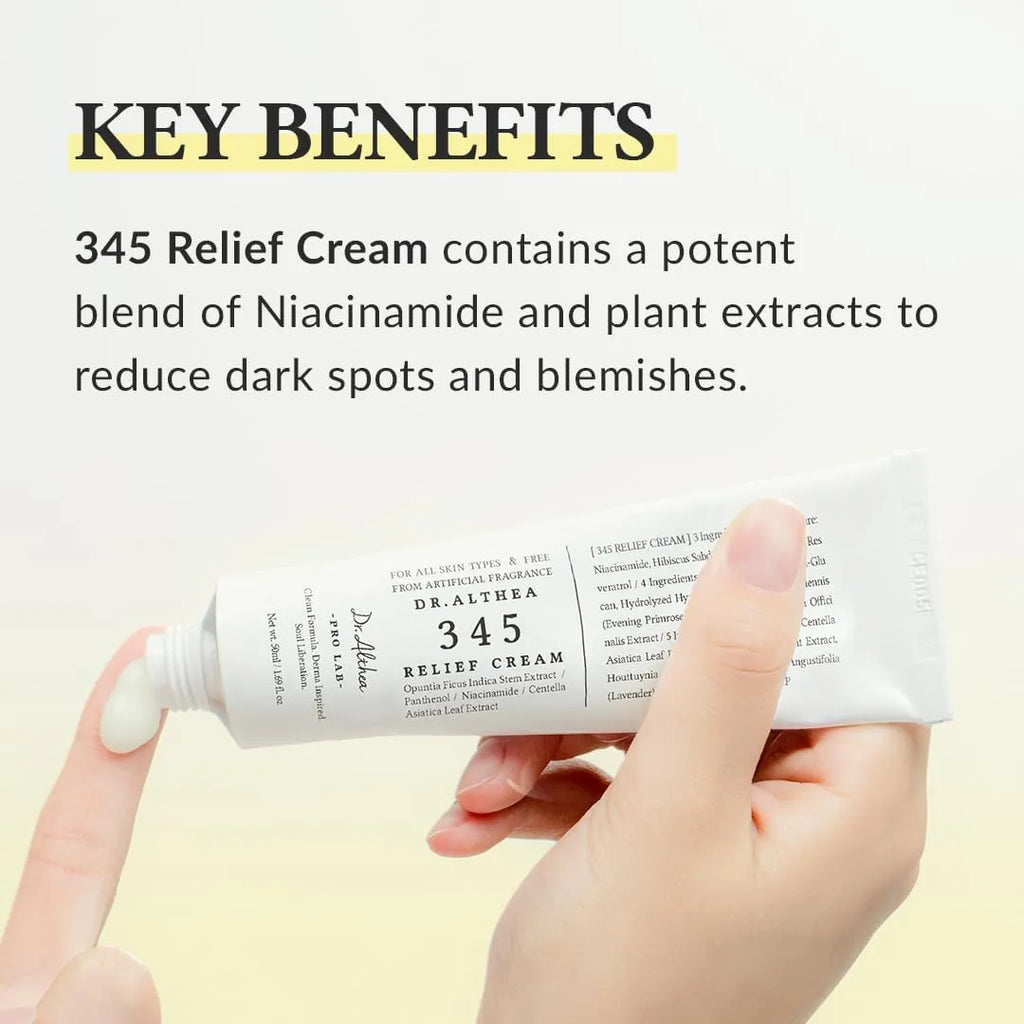 Dr. Althea 345 Relief Cream - Crema Calmante con Niacinamida y Centella (50 ml)