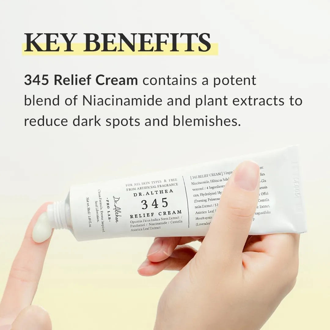 Dr. Althea 345 Relief Cream - Crema Calmante con Niacinamida y Centella (50 ml)