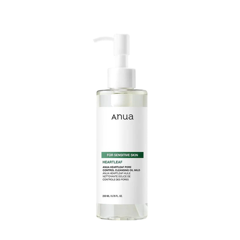 Anua Heartleaf Pore Control Cleansing Oil Mild – Aceite limpiador suave para poros (200 ml)