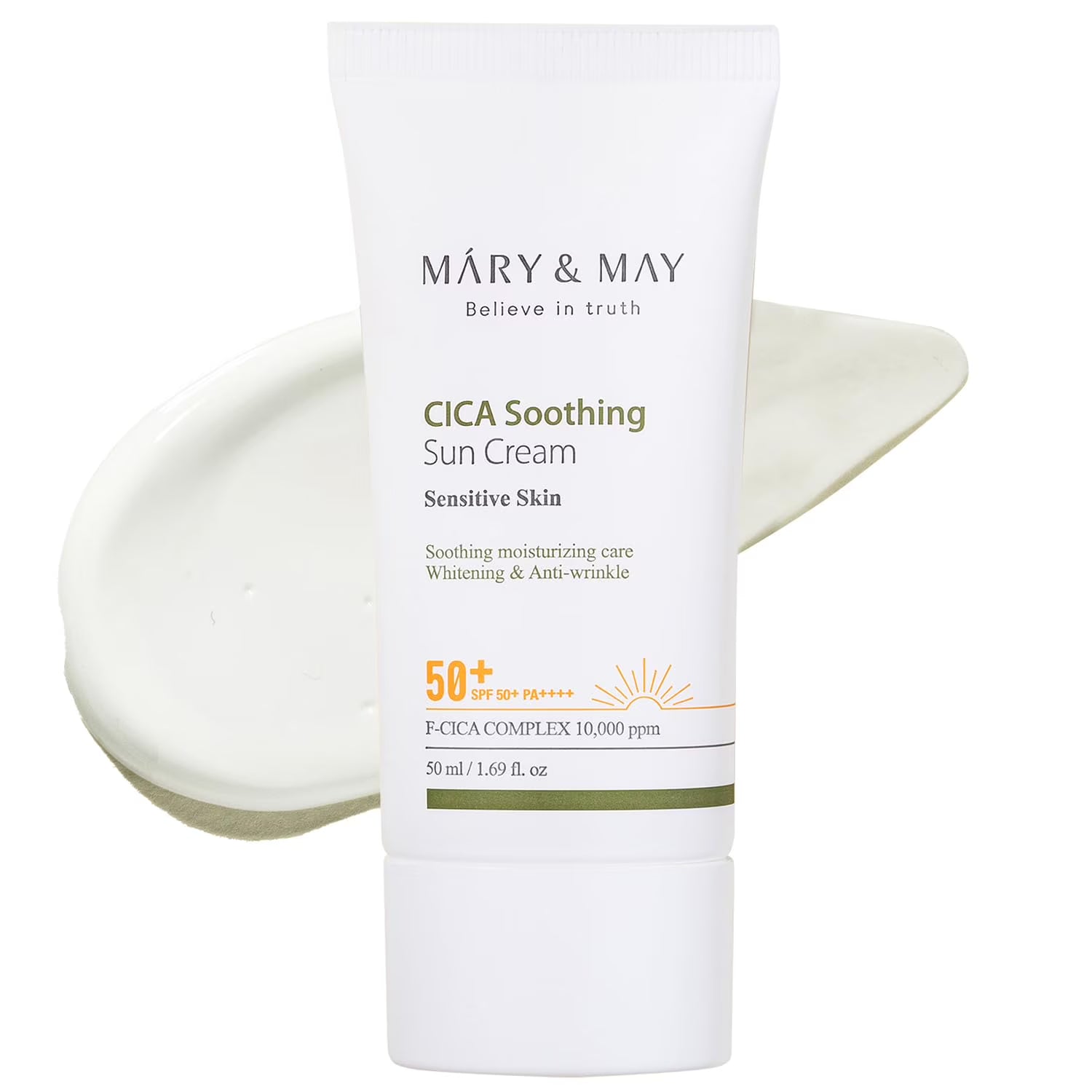 Mary & May CICA Soothing Sun Cream SPF50+ PA++++ (50 ml)