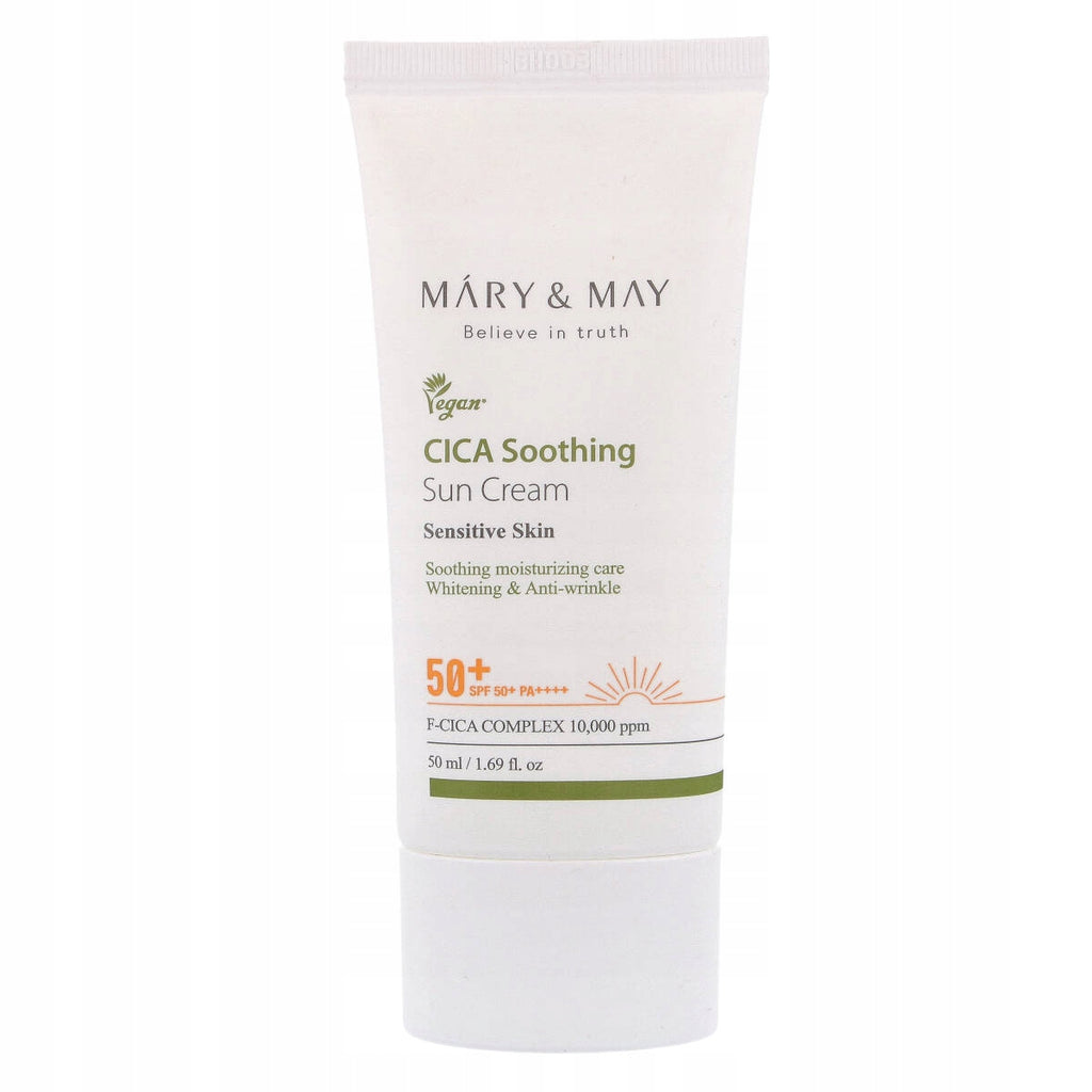 Mary & May CICA Soothing Sun Cream SPF50+ PA++++ (50 ml)