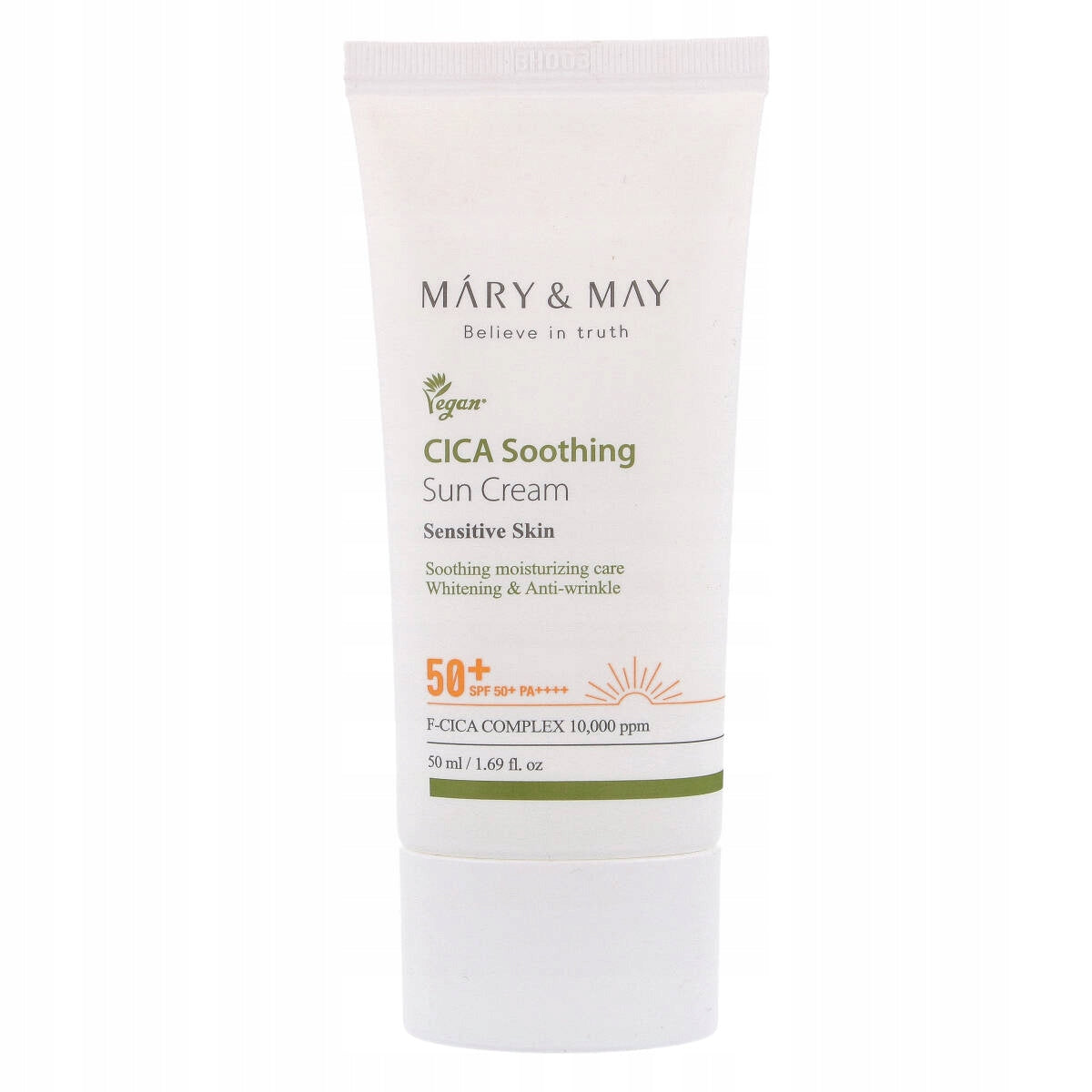 Mary & May CICA Soothing Sun Cream SPF50+ PA++++ (50 ml)