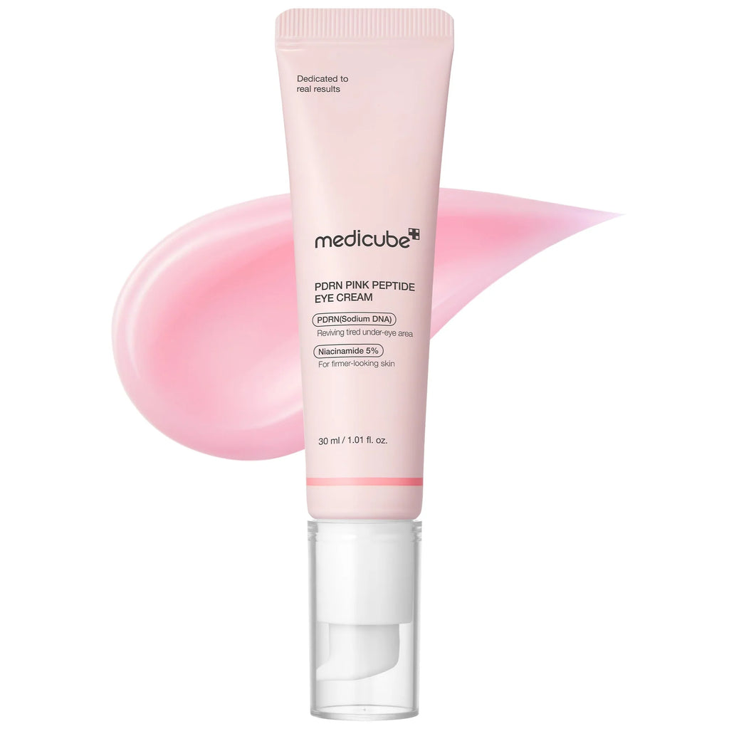 Medicube PDRN Pink Peptide Eye Cream – Contorno reafirmante con péptidos (30 ml)