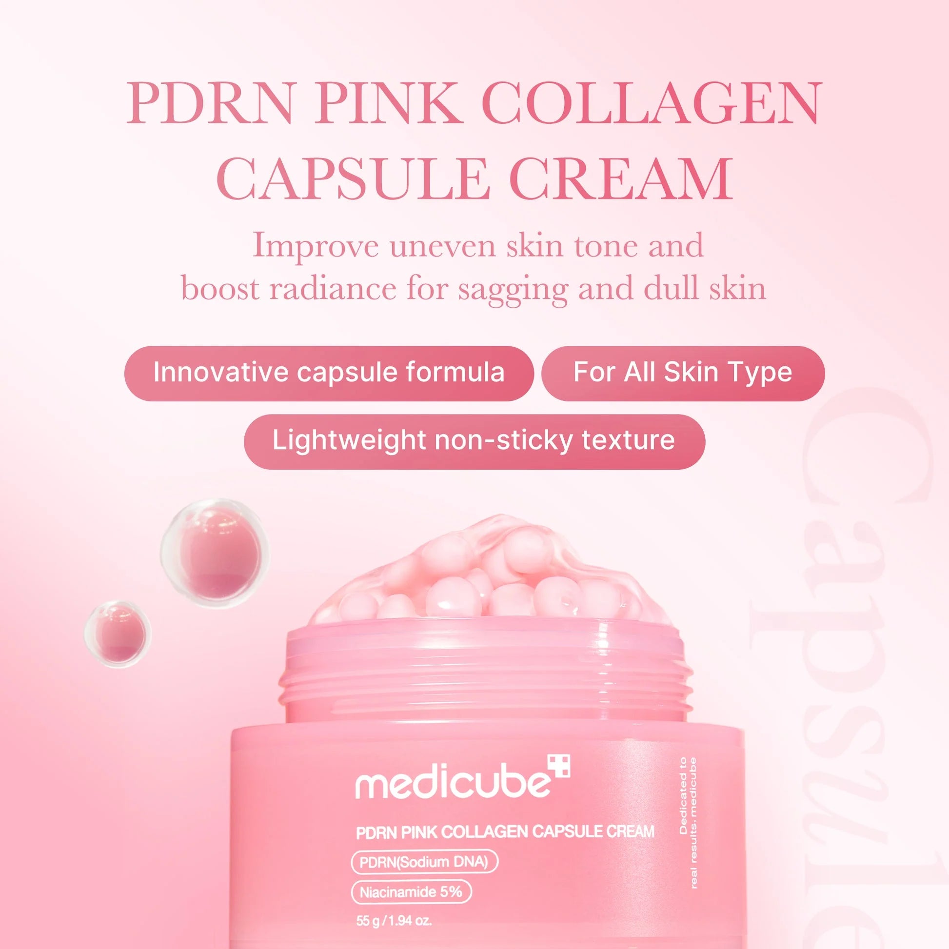 Medicube PDRN Pink Collagen Capsule Cream (55 g)