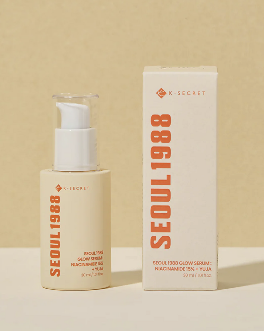 K-Secret Sérum iluminador Glow – Niacinamida 15% + Yuja para tono uniforme (30 ml)