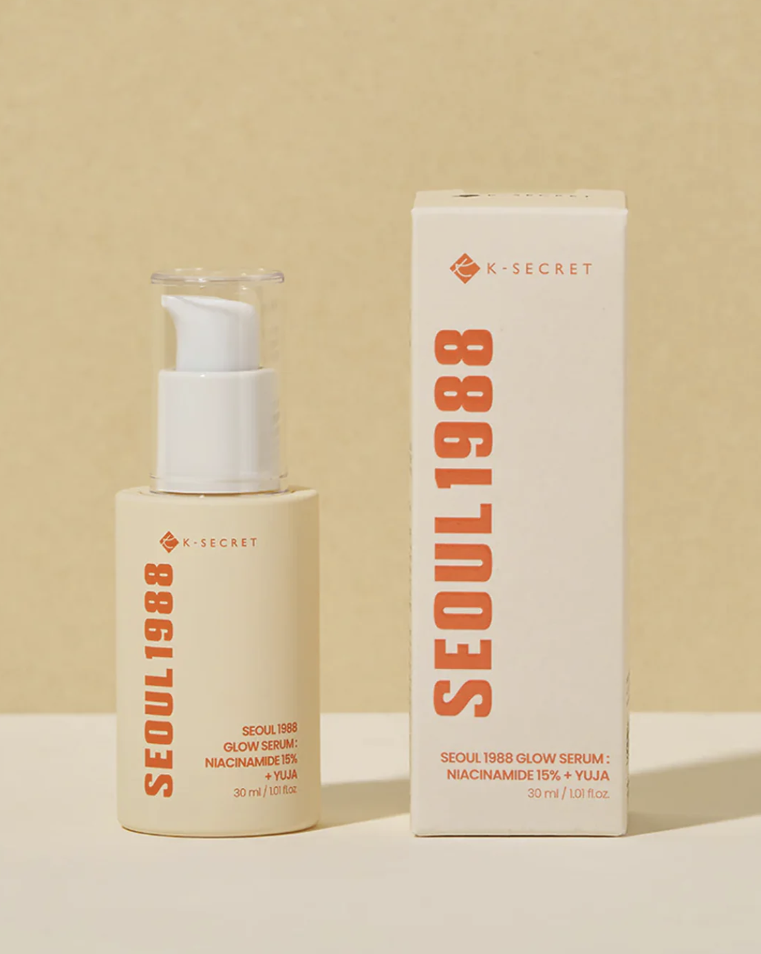 K-Secret Sérum iluminador Glow – Niacinamida 15% + Yuja para tono uniforme (30 ml)