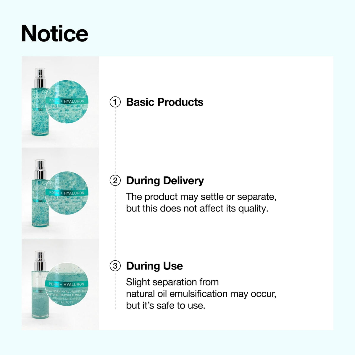 Anua PDRN Hyaluronic Acid Hydrating Capsule Mist 100 ml – imagen 8