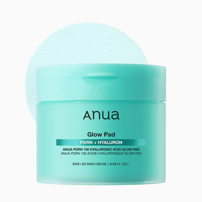 Anua PDRN Hyaluronic Glow Pad – Pads iluminadores con PDRN y ácido hialurónico (60 discos)
