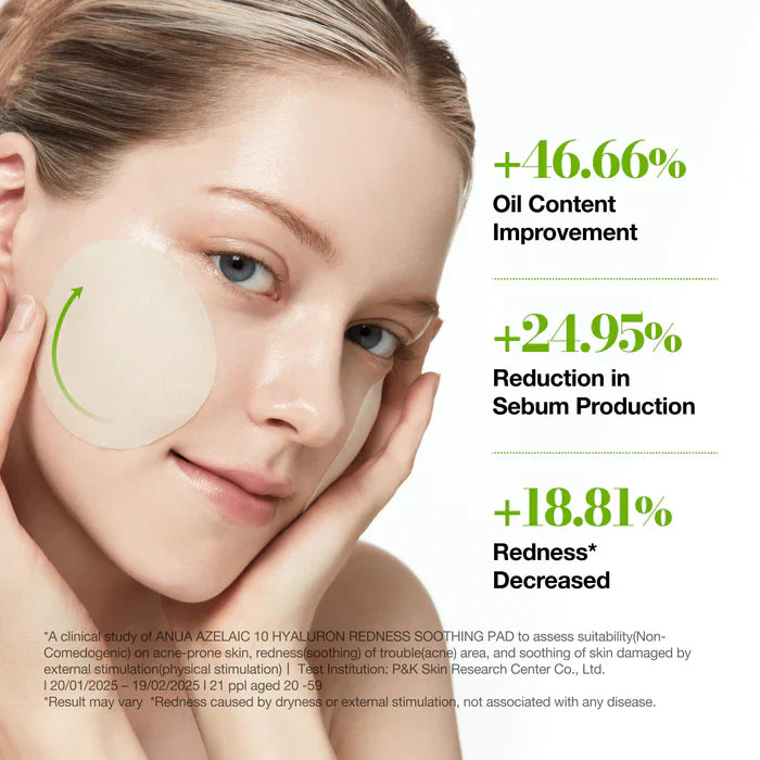Anua Pads calmantes – Ácido azelaico 10 % + Ácido hialurónico (90 pads)