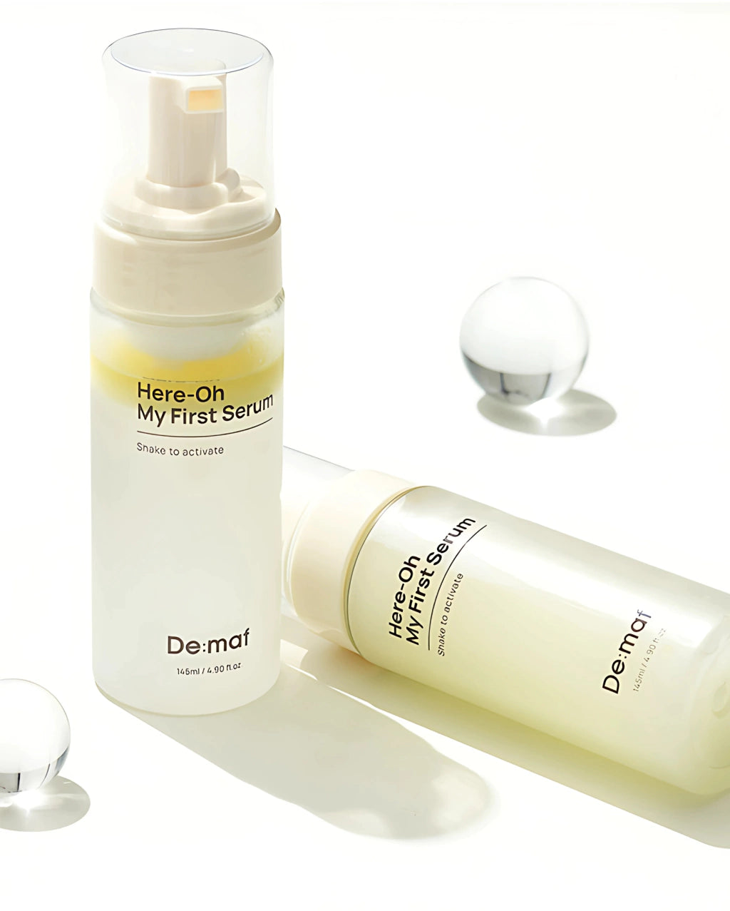 Here-Oh My First Serum – Sérum burbuja hidratante de doble capa (155 ml)