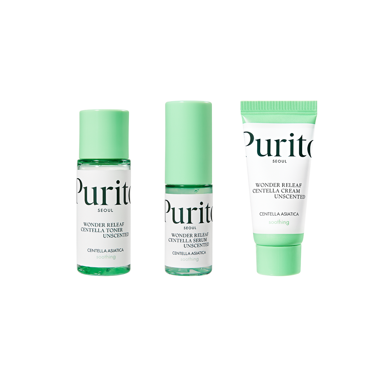 Purito Seoul Wonder Releaf Unscented Mini Starter Kit