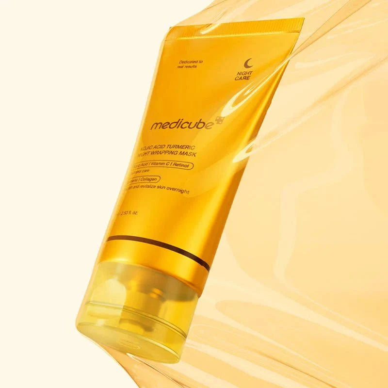 Medicube Kojic Acid Turmeric Night Wrapping Mask – Mascarilla nocturna efecto peel-off (75 ml)