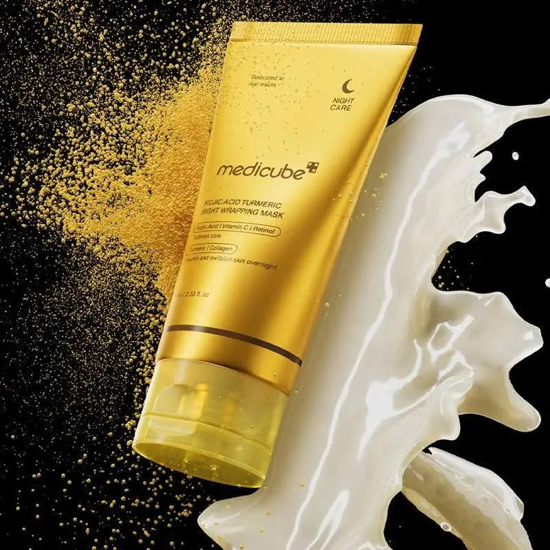 Medicube Kojic Acid Turmeric Night Wrapping Mask – Mascarilla nocturna efecto peel-off (75 ml)