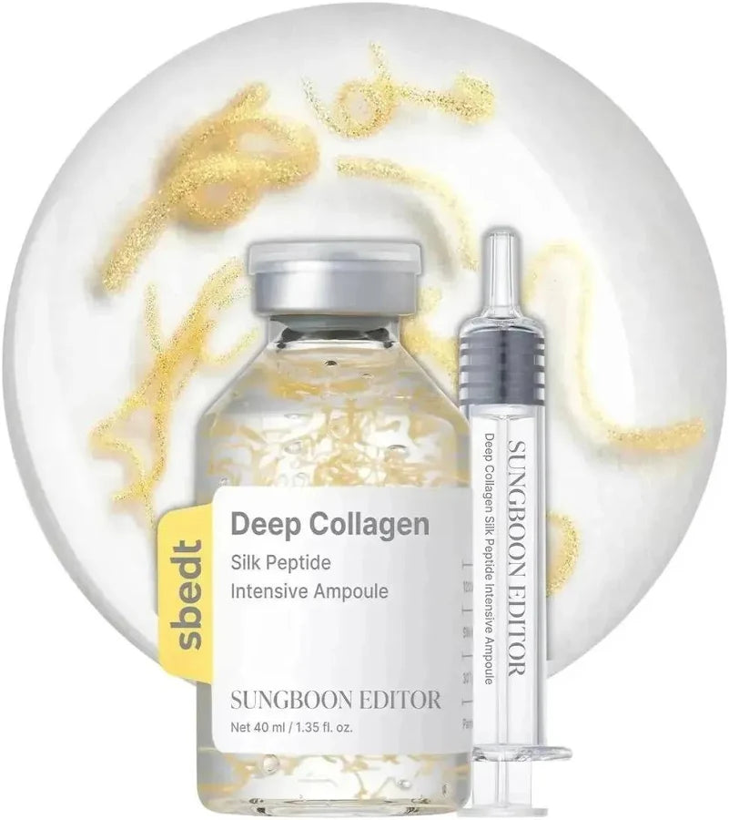 SUNGBOON EDITOR Silk Peptide Intensive Lifting Ampoule – Ampolla reafirmante con extracto de seda y 13 péptidos (35 ml)